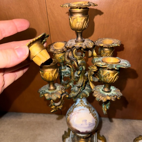 Rare vintage victorian candle stick holders - Picture 8 of 16